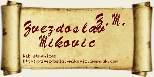 Zvezdoslav Miković vizit kartica